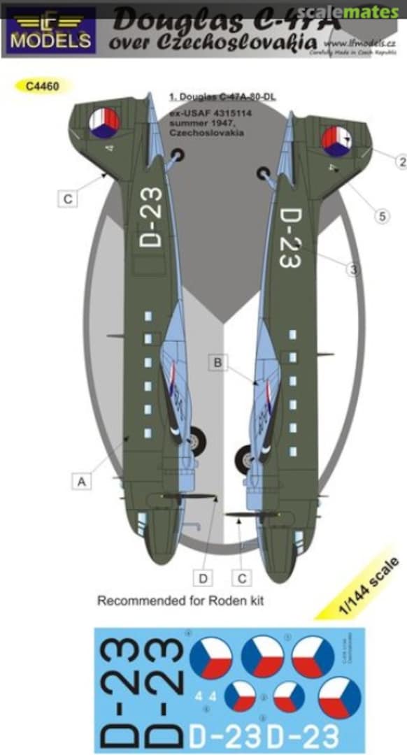 Boxart Douglas C-47A Skytrain over Czechoslovakia C4460 LF Models Boxart Douglas C-47A Skytrain over Czechoslovakia C4460 LF Models
