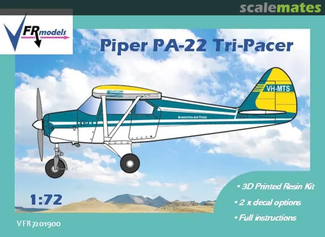 Boxart Piper PA-22 Tri-Pacer VFR7201900 VFR models Boxart Piper PA-22 Tri-Pacer VFR7201900 VFR models