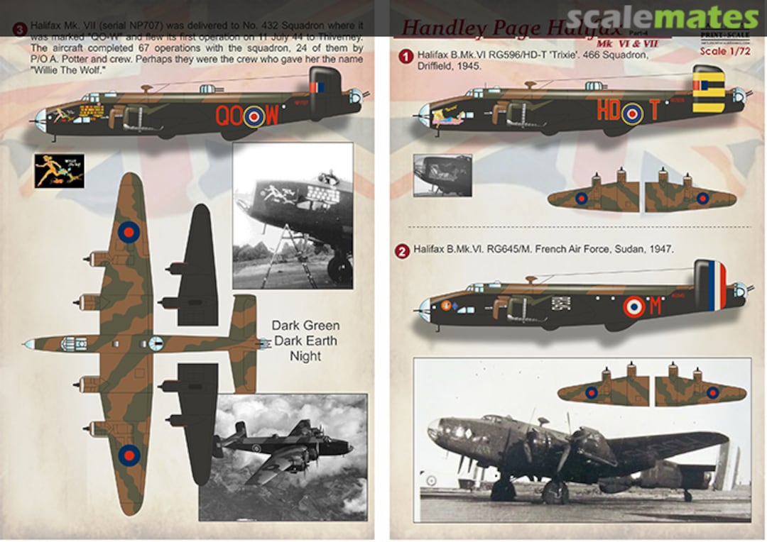 Boxart Handley Page Halifax (Part 4) 72-453 Print Scale Boxart Handley Page Halifax (Part 4) 72-453 Print Scale