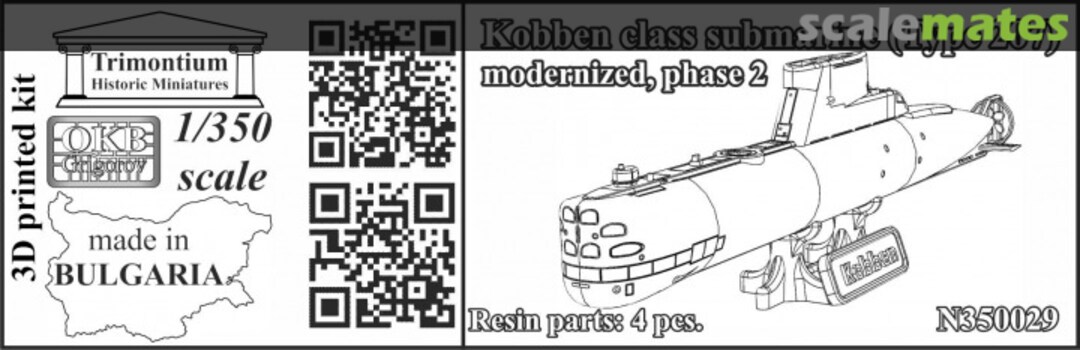 Boxart Kobben Class Submarine (Type 207) N350029 OKB Grigorov Boxart Kobben Class Submarine (Type 207) N350029 OKB Grigorov