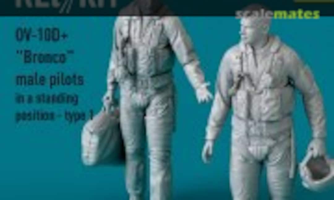 1:32 OV-10D+ Bronco male pilots (in a standing position - type 1) (2 pcs) (3D Printed) (ResKit RSF32-0042) RSF32-0042