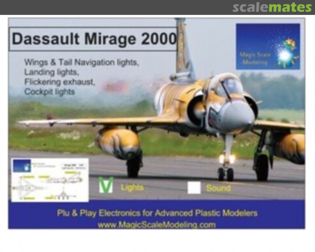 Boxart Dassault Mirage 2000 - Lighting Kit MSM-063 Magic Scale Modeling Boxart Dassault Mirage 2000 - Lighting Kit MSM-063 Magic Scale Modeling