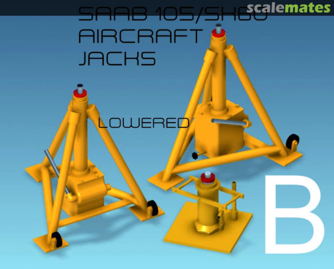 Boxart Aircraft Jacks liftet and lowered for SK-60 and Saab 105 JT48018 B Brent-Air-Decals Boxart Aircraft Jacks liftet and lowered for SK-60 and Saab 105 JT48018 B Brent-Air-Decals