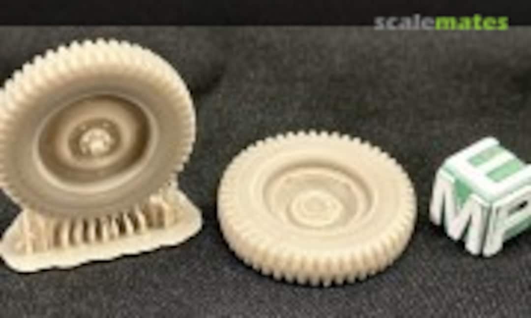 1:35 Jeep Willys - set of wheels (4 normal, 1 spare) (EMP3d 35041229) 35041229