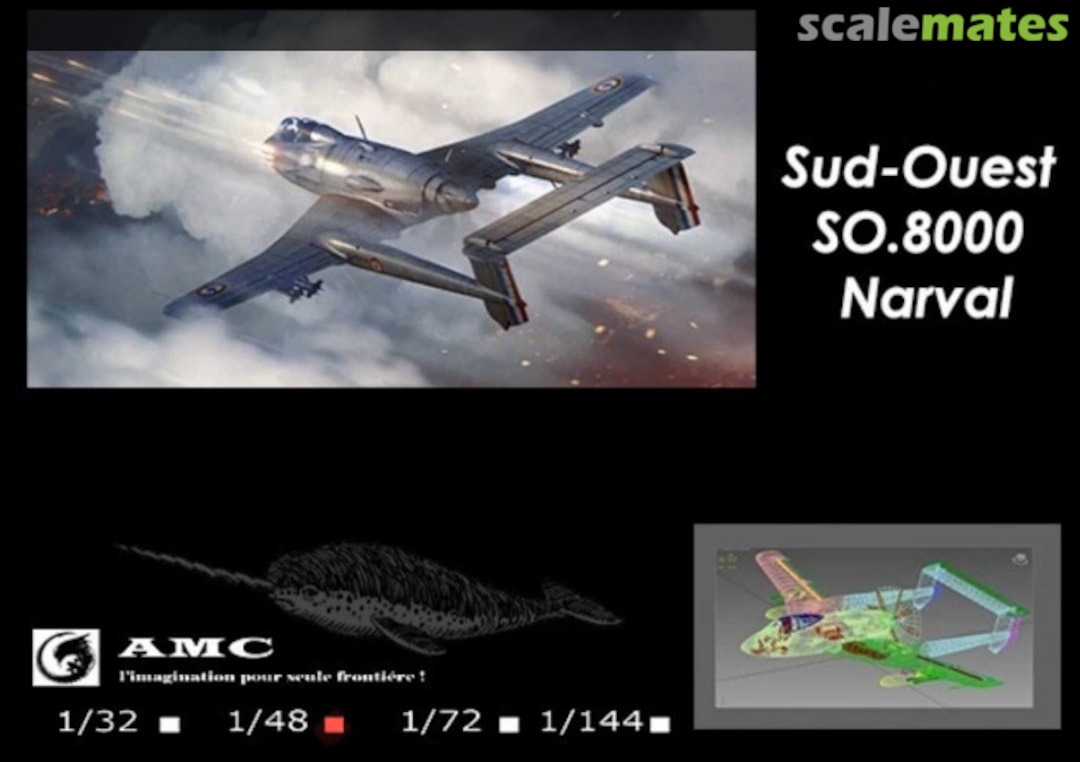 Boxart Sud-Ouest SO.8000 Narval u/k AMC Boxart Sud-Ouest SO.8000 Narval u/k AMC