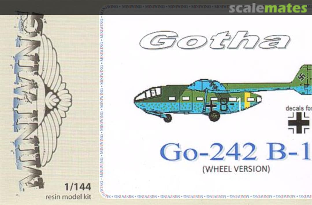Boxart Gotha Go-242 B-1 (Wheel Version) Mini040 Miniwing Boxart Gotha Go-242 B-1 (Wheel Version) Mini040 Miniwing