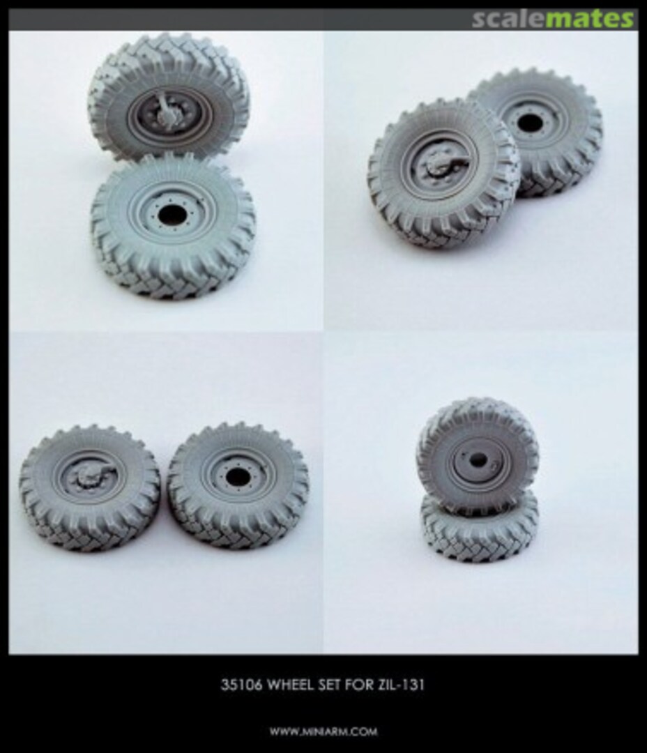 Boxart Wheel Set for ZiL-131 B35106 Miniarm Boxart Wheel Set for ZiL-131 B35106 Miniarm