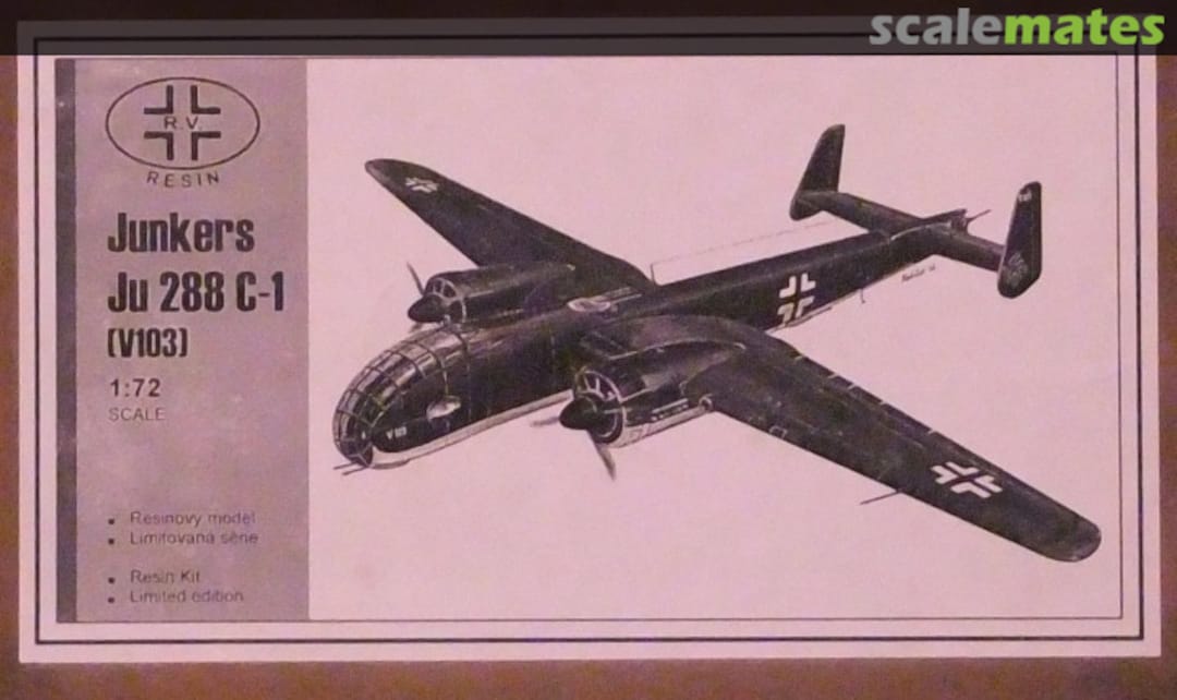 Boxart Junkers Ju 288 C-1 (V103) none R.V. Resin Boxart Junkers Ju 288 C-1 (V103) none R.V. Resin