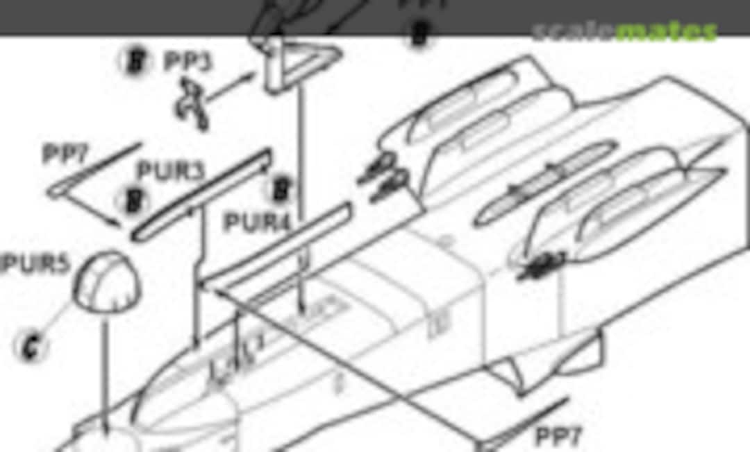 1:72 OV-10D - undercarriage set (CMK 7101) 7101