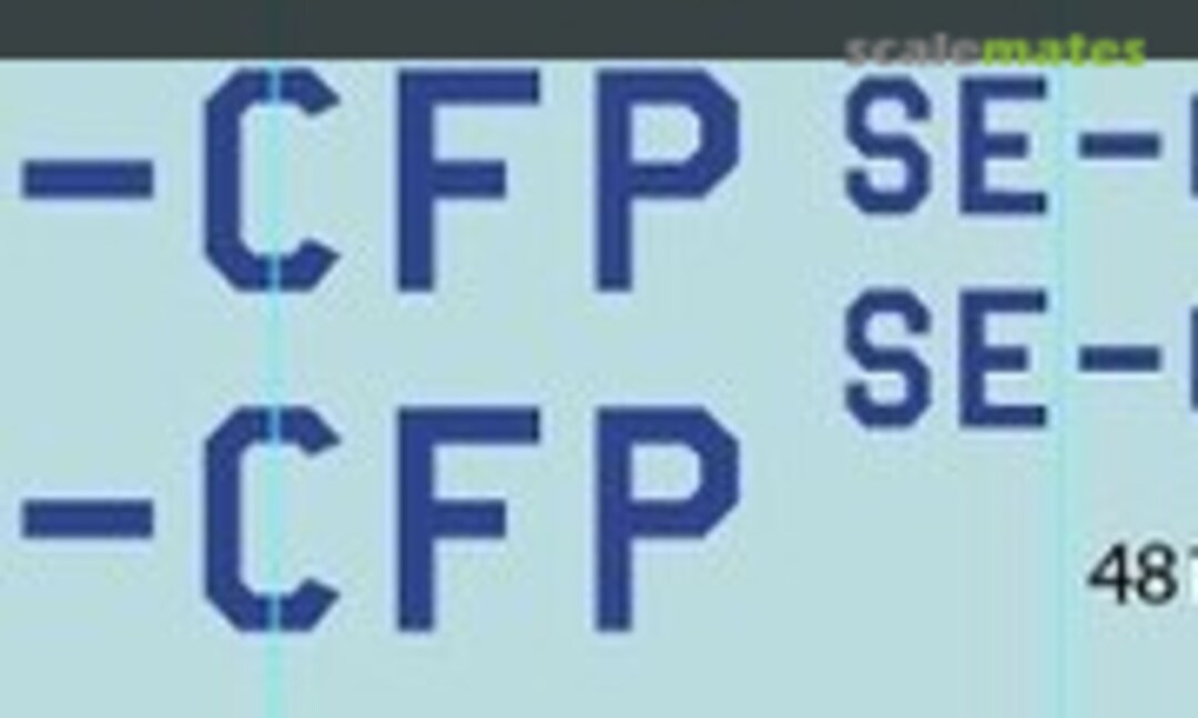 1:48 Douglas DC-3 "Daisy" registration letters (Red Bolt Decals RBD4811) RBD4811