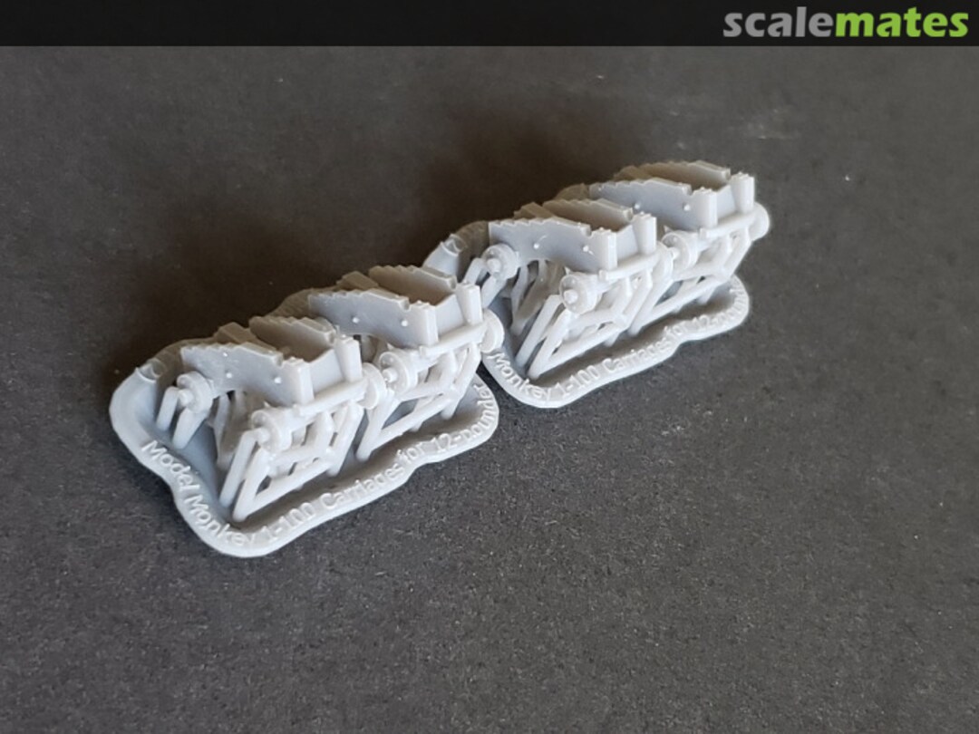 Boxart Carriages for 12-pounder Cannons, short-pattern 100-carriages12#shrt Model Monkey Boxart Carriages for 12-pounder Cannons, short-pattern 100-carriages12#shrt Model Monkey