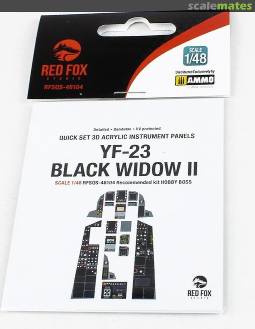 Boxart YF-23 Black Widow II RFSQS-48104 Red Fox Studio