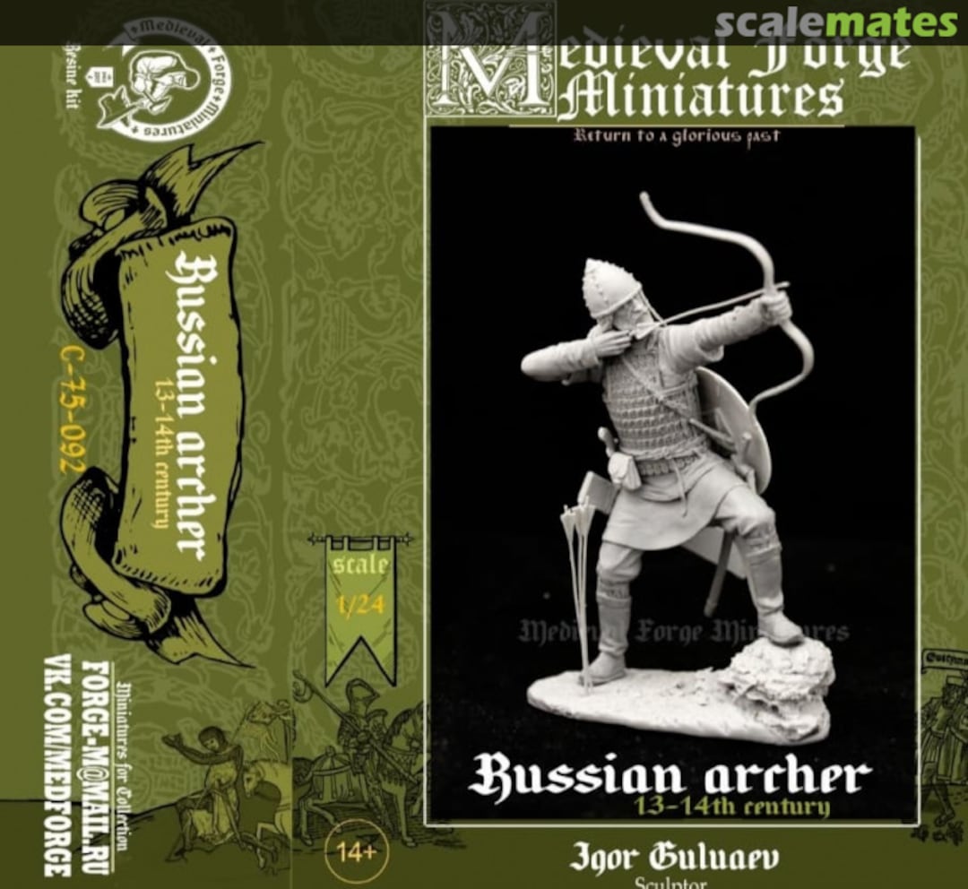 Boxart Russian archer C-75-092 Medieval Forge Miniatures Boxart Russian archer C-75-092 Medieval Forge Miniatures