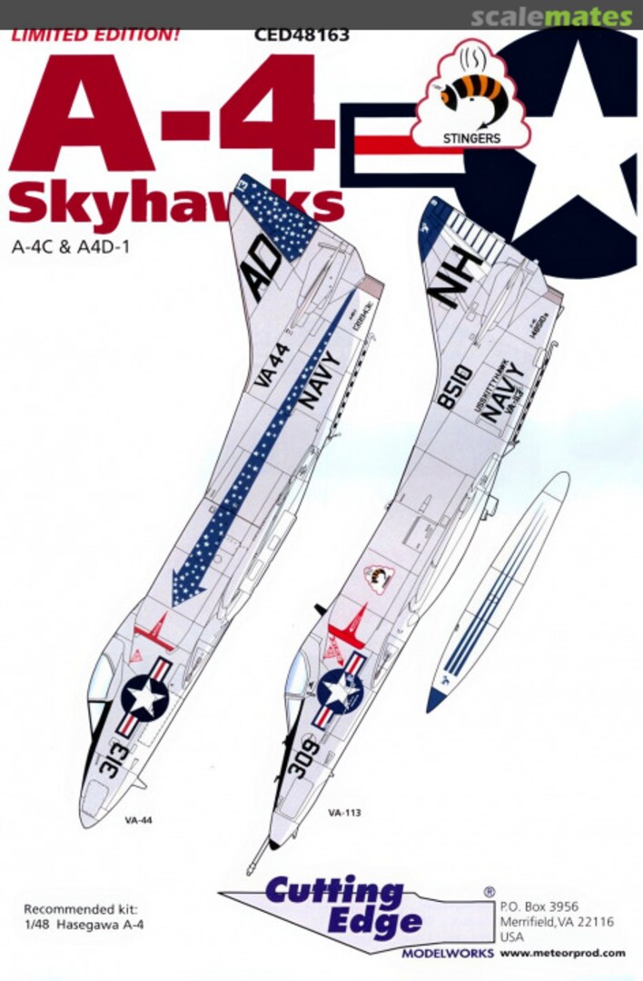 Boxart A-4 Skyhawks CED48163 Cutting Edge Modelworks