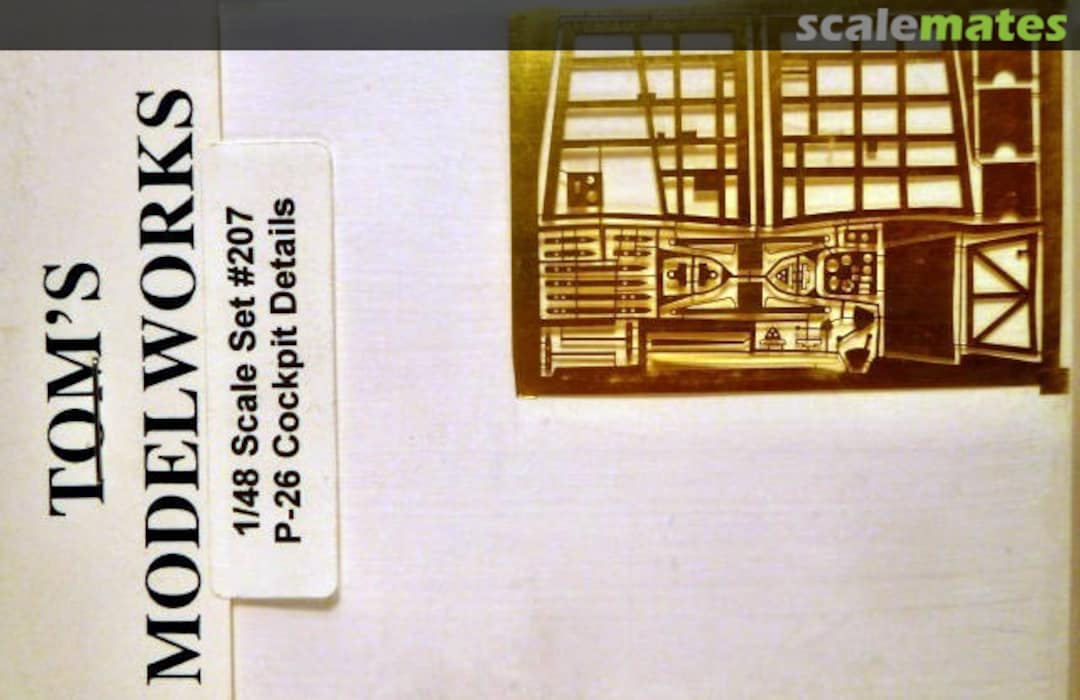 Boxart P-26 cockpit details 207 Tom's Modelworks Boxart P-26 cockpit details 207 Tom's Modelworks