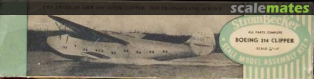 Boxart Boeing 314 Clipper C-6 Strombecker Boxart Boeing 314 Clipper C-6 Strombecker