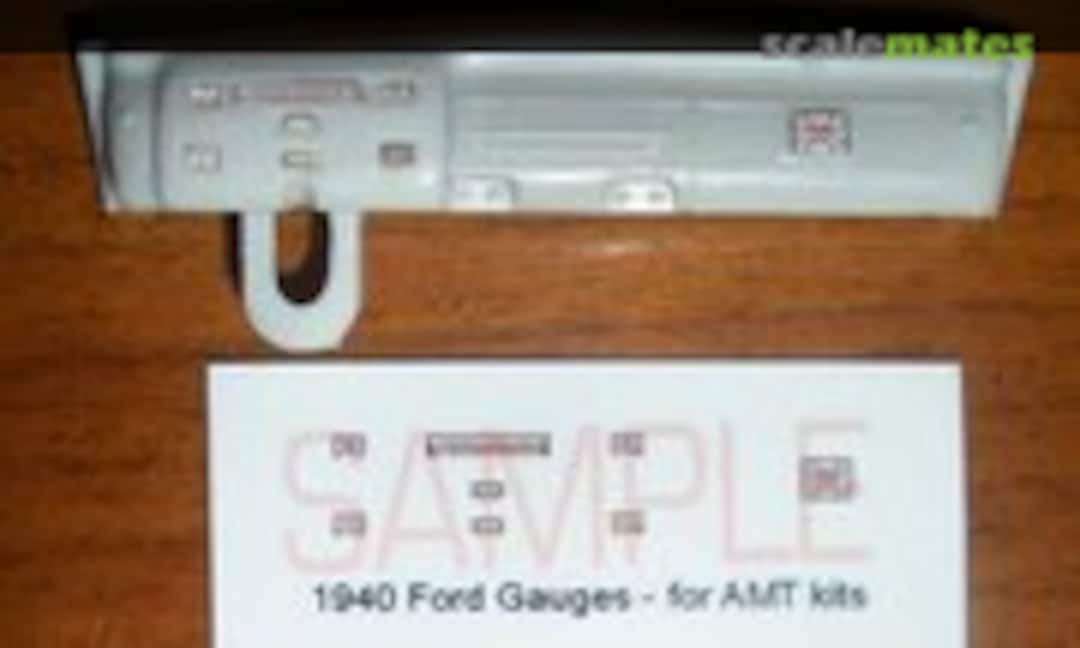 1:25 1940 FORD DELUXE COUPE, DELIVERY AND SEDAN GAUGE FACES (Best Model Car Parts )