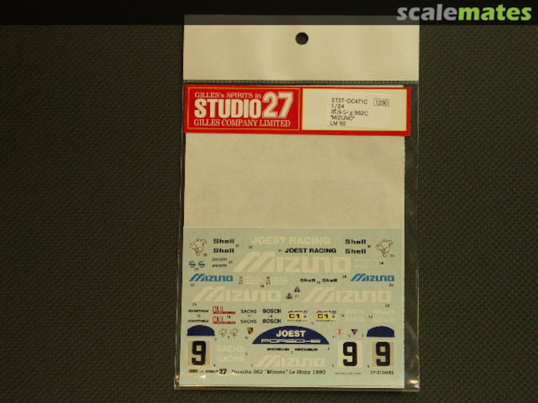 Boxart Porsche 962 MIZUNO #9 LM 1990 ST27-DC471C Studio27 Boxart Porsche 962 MIZUNO #9 LM 1990 ST27-DC471C Studio27