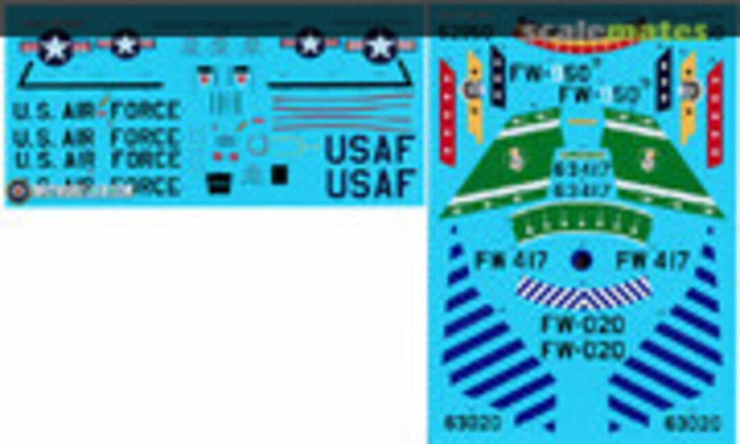 1:48 North American F-100D Supersabre Collection Part 4 (Euro Decals ED48134) ED48134