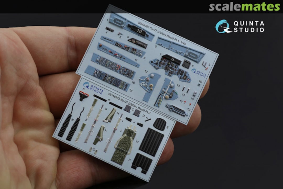 Contents Su-27 Flanker B - interior 3D decals QD48203 Quinta Studio Contents Su-27 Flanker B - interior 3D decals QD48203 Quinta Studio