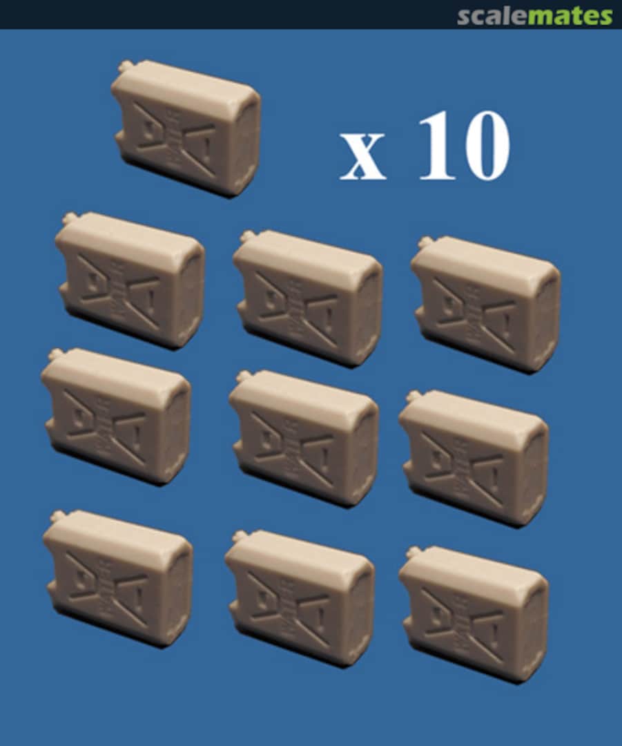 Boxart Jerry Cans for Centurion Stowage 10 laying on side CS35087 Callsign Models Boxart Jerry Cans for Centurion Stowage 10 laying on side CS35087 Callsign Models