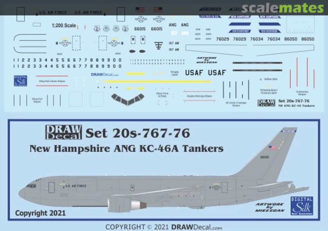 Boxart USAF KC-46A New Hampshire 20s-767-76 Draw Decal Boxart USAF KC-46A New Hampshire 20s-767-76 Draw Decal