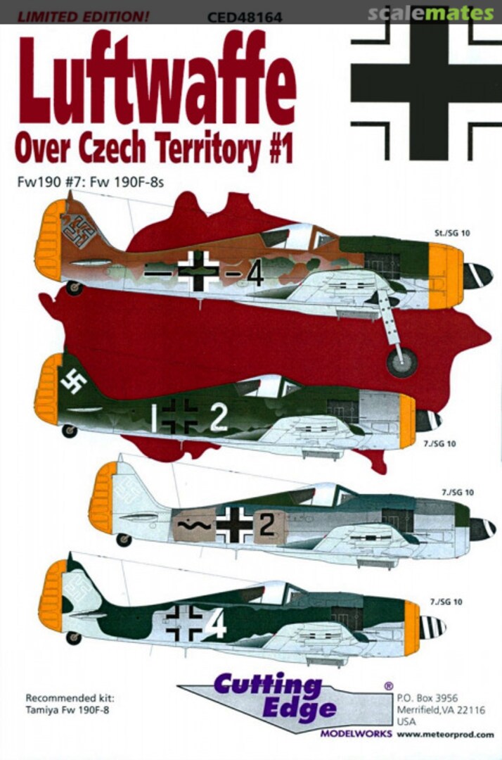 Boxart Luftwaffe Over Czech Territory #1 CED48164 Cutting Edge Modelworks Boxart Luftwaffe Over Czech Territory #1 CED48164 Cutting Edge Modelworks