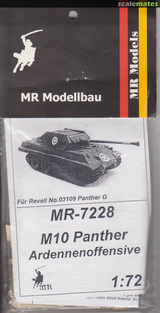 Boxart M10 Panther Ardennenoffensive MR-7228 MR Modellbau Boxart M10 Panther Ardennenoffensive MR-7228 MR Modellbau