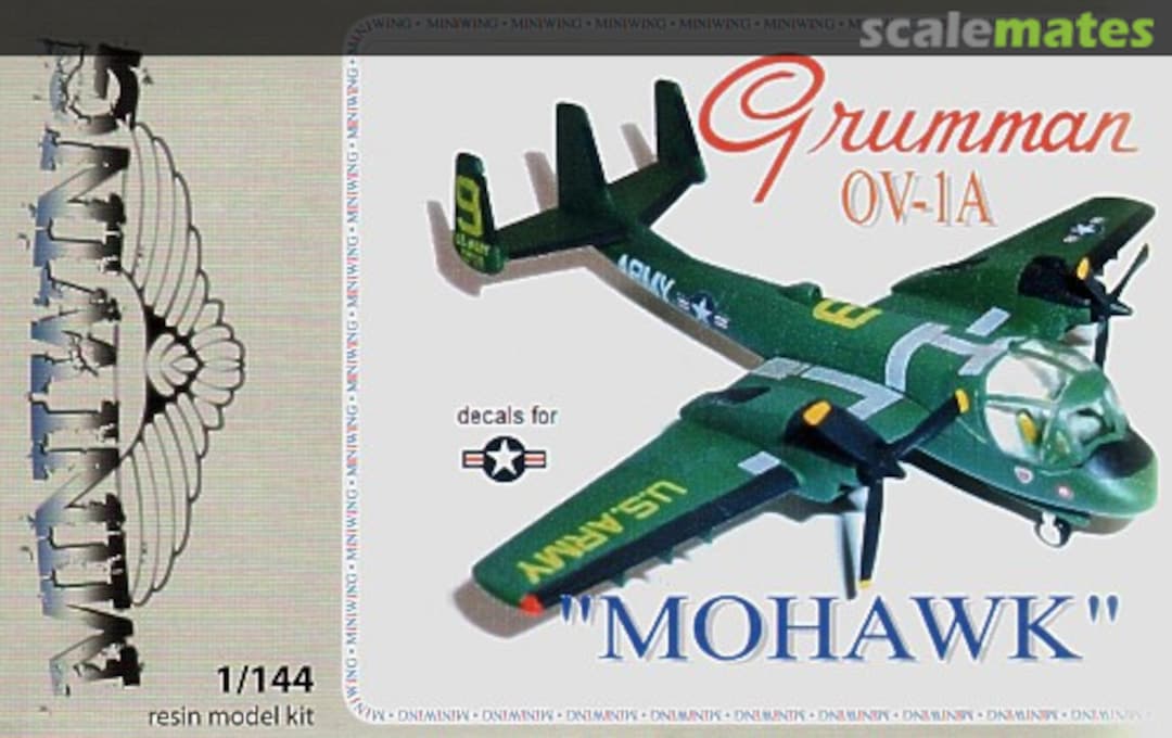 Boxart Grumman OV-1A "Mohawk" Mini043 Miniwing Boxart Grumman OV-1A "Mohawk" Mini043 Miniwing