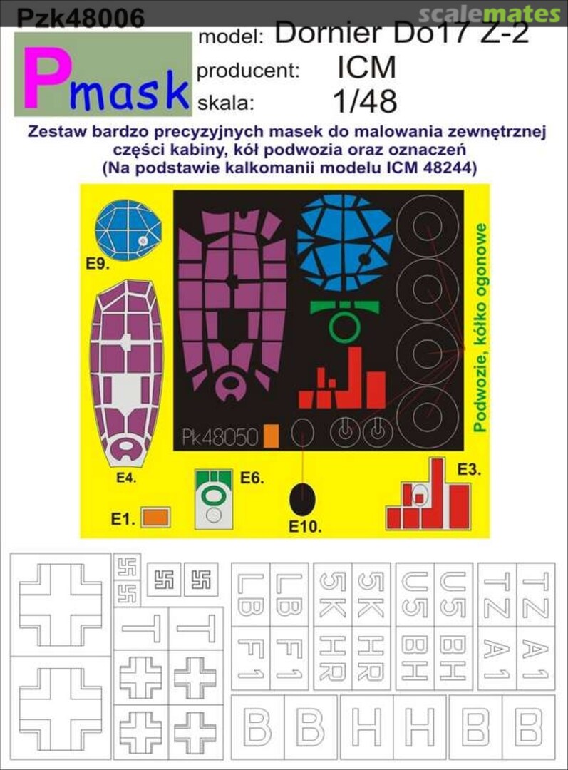 Boxart Dornier Do17 Z-2 PZK48006 Pmask