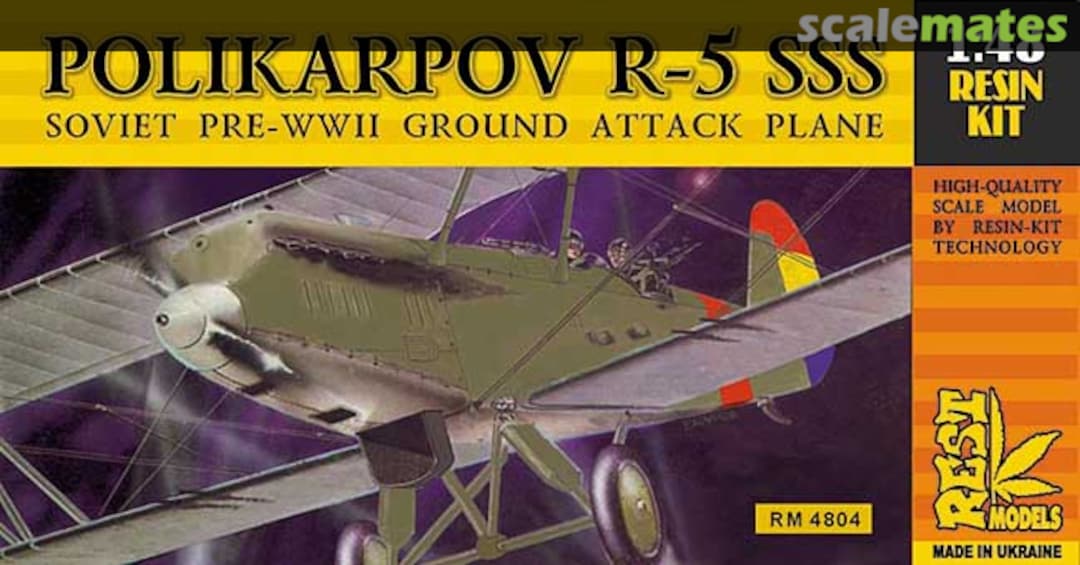 Boxart Polikarpov R-5 SSS RM4804 Rest Models
