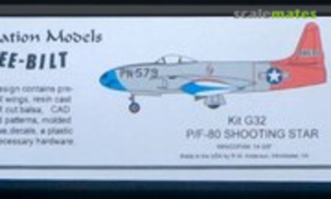 1:32 P/F-80 Shooting Star (Classic Aviation Models G)