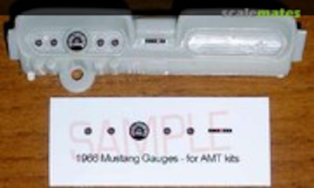 1:25 1966 FORD MUSTANG GAUGE FACES (Best Model Car Parts )