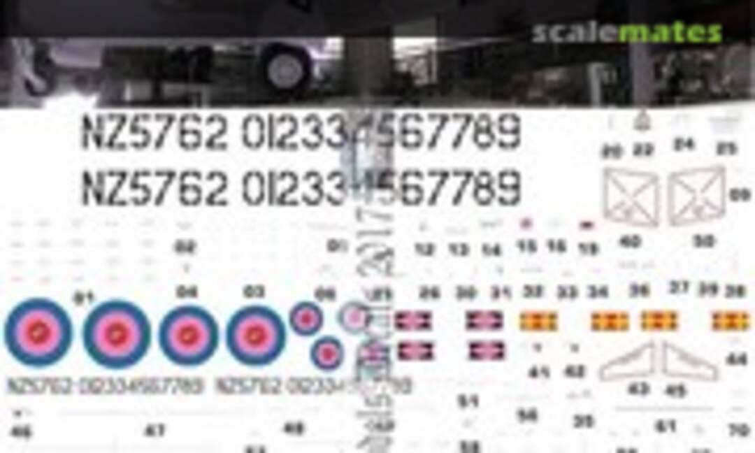 1:144 RNZAF Vampire FB5 1950s silver scheme (Oldmodels Decals OMD1184B) OMD1184B