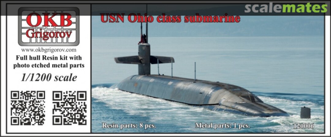 Boxart Ohio class submarine 120006 OKB Grigorov Boxart Ohio class submarine 120006 OKB Grigorov