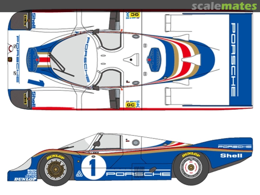 Boxart Porsche 956 Works Team sponsored by Rothmans #1, 2, 3 SHK-D299SE Shunko Models Boxart Porsche 956 Works Team sponsored by Rothmans #1, 2, 3 SHK-D299SE Shunko Models