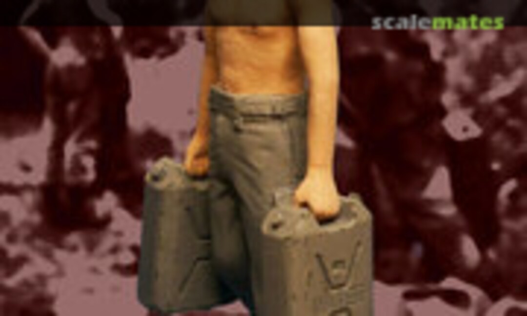 1:35 Water Carrier soldier with jerry cans (Callsign Models CS35084) CS35084
