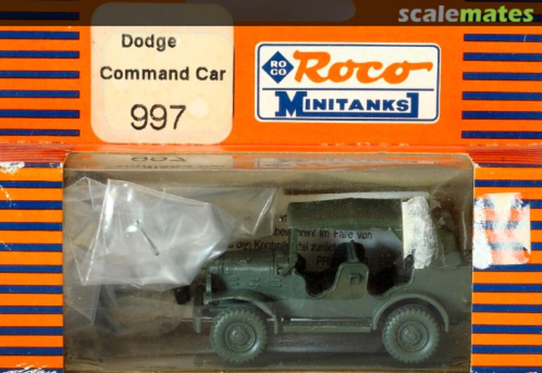 Boxart Dodge Command Car 997 Roco Minitanks Boxart Dodge Command Car 997 Roco Minitanks