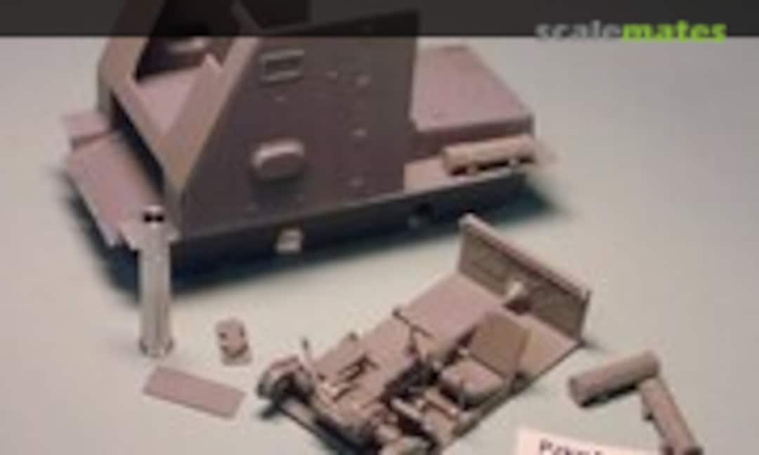 1:35 BISON interior set and lathe turned aluminum barrel for ALAN Kit. (Brach Model BM030) BM030