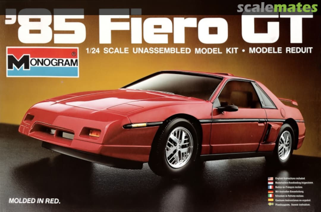 Boxart '85 Fiero GT 2242 Monogram Boxart '85 Fiero GT 2242 Monogram