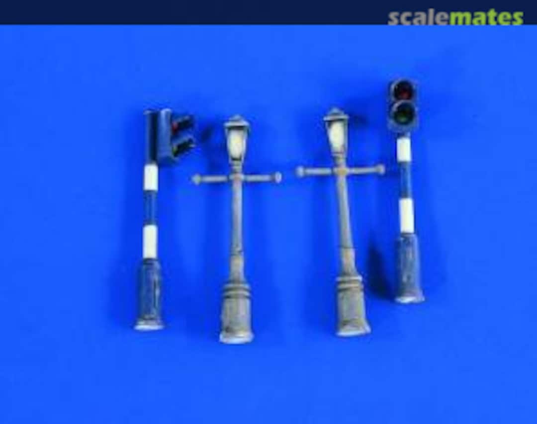 Boxart Lamposts & Traffic Lights 2372 Verlinden Productions