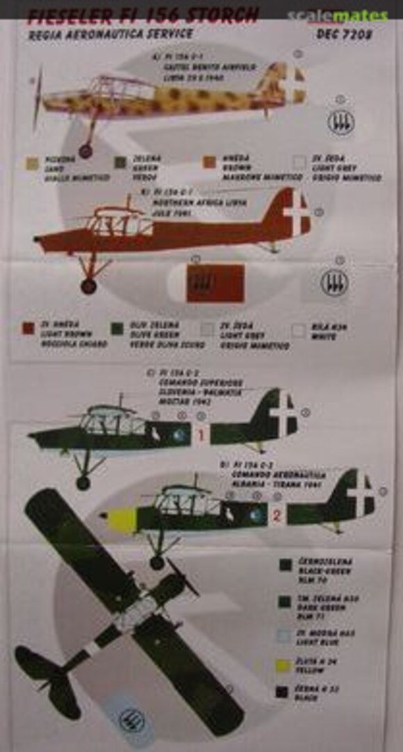 Boxart Fieseler Fi 156 Storch DEC7208 Kora Models Boxart Fieseler Fi 156 Storch DEC7208 Kora Models
