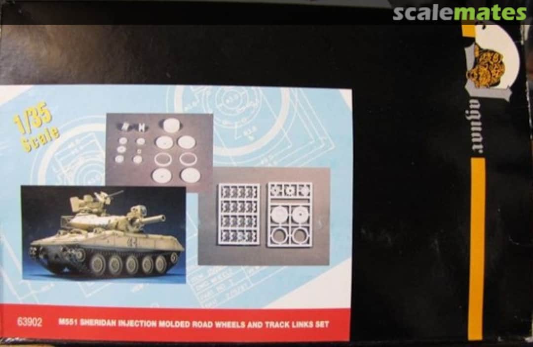 Boxart M551 Sheridan Injection molded Road Wheels and Track Links 63902 Jaguar Boxart M551 Sheridan Injection molded Road Wheels and Track Links 63902 Jaguar