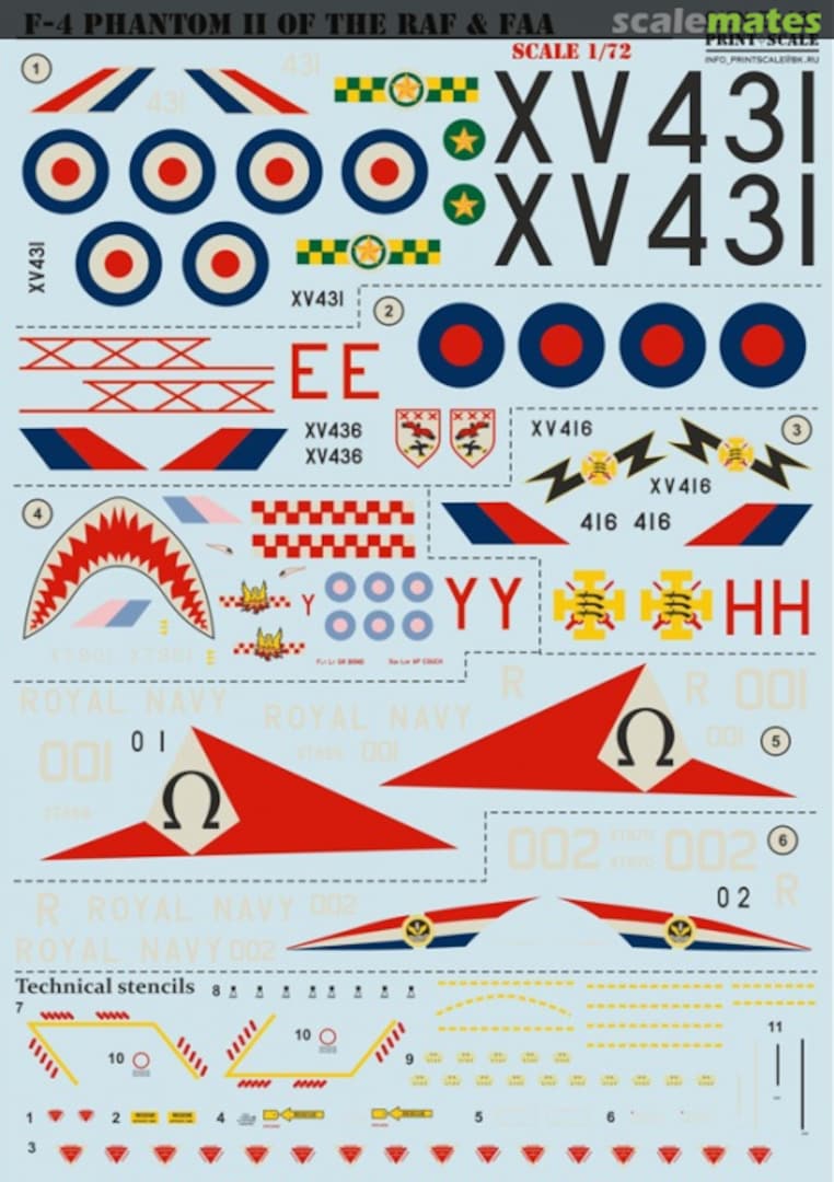 Boxart F-4 Phantom II of the RAF & FAA 72-188 Print Scale Boxart F-4 Phantom II of the RAF & FAA 72-188 Print Scale