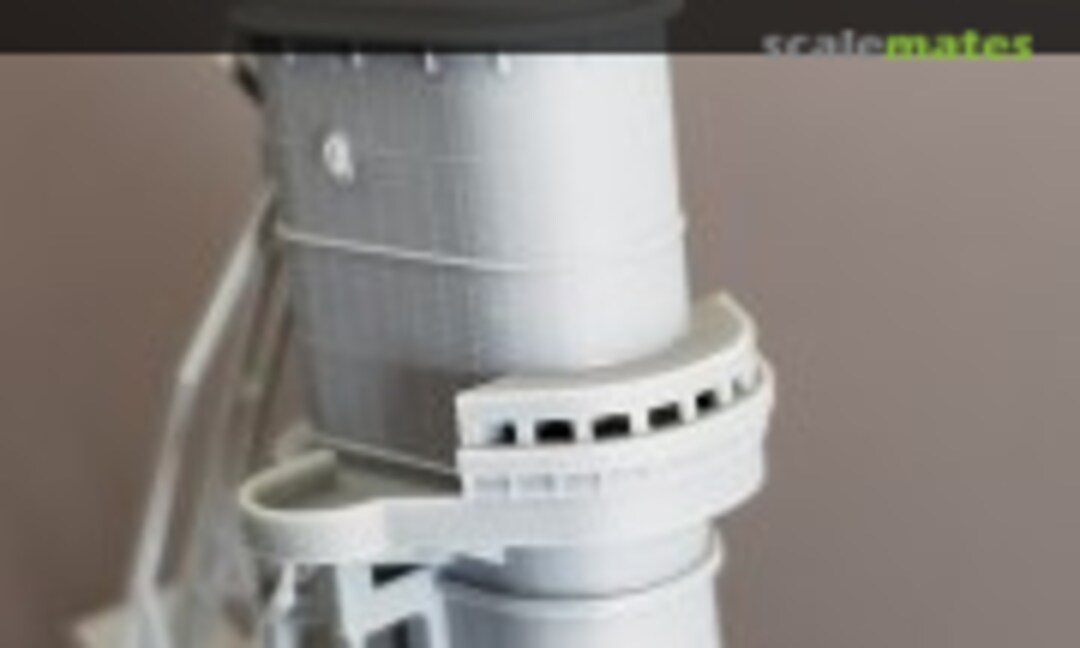 1:350 HMS Howe Aft Funnel with Emergency Control Station, 1945 (Model Monkey 350-Howe-Aft Funnel) 350-Howe-Aft Funnel