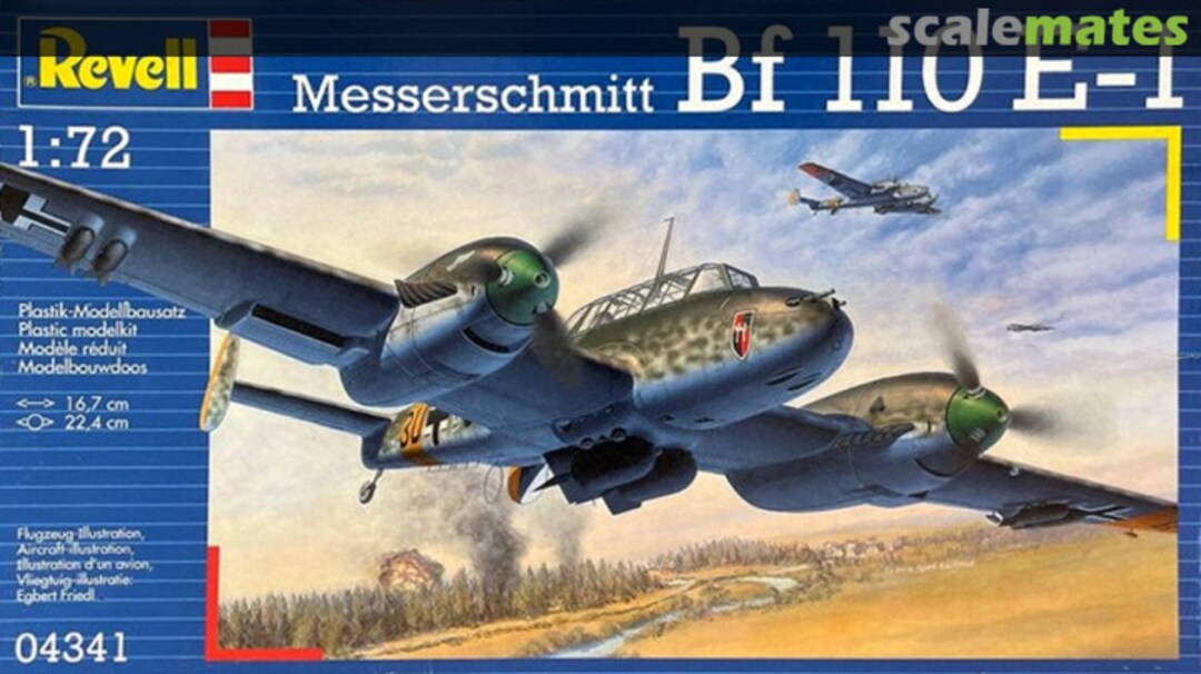 Boxart Messerschmitt Bf 110 E-1 04341 Revell Boxart Messerschmitt Bf 110 E-1 04341 Revell