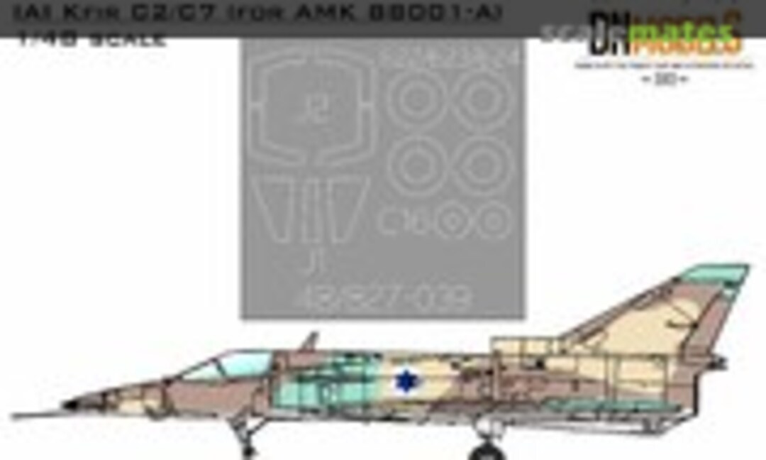 1:48 IAI Kfir C2/C7 Canopy & Wheels Paint Masks 1/48 (DN Models 48/827-039) 48/827-039