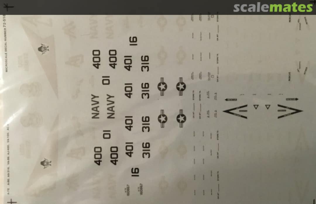 Boxart A-7E's VA-83/VA-86/VA-105 72-516 Microscale Boxart A-7E's VA-83/VA-86/VA-105 72-516 Microscale