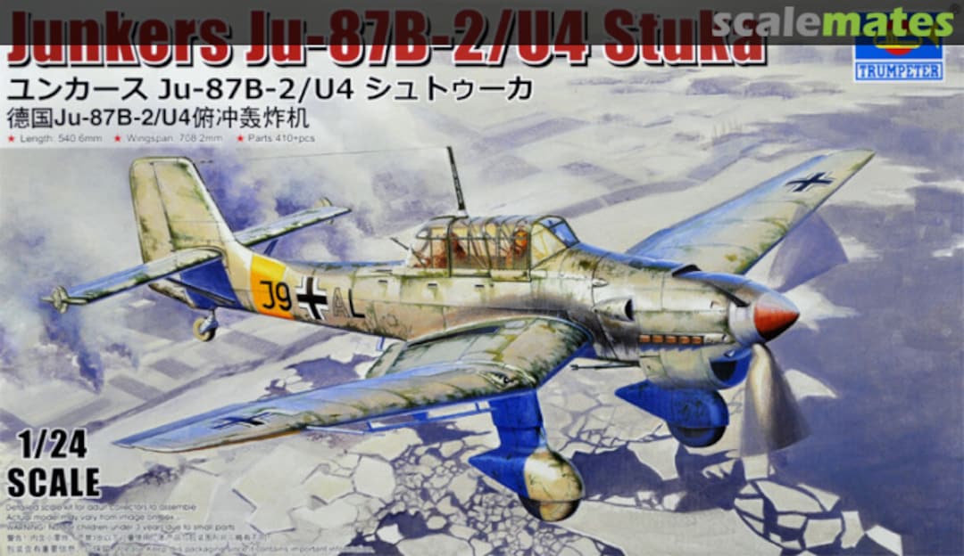 Boxart Junkers Ju-87B-2/U4 Stuka 02422 Trumpeter Boxart Junkers Ju-87B-2/U4 Stuka 02422 Trumpeter