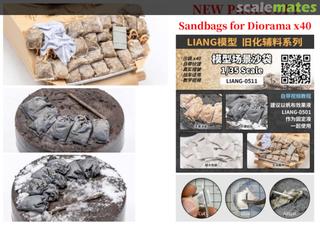 Boxart Sandbags for Diorama x40 Liang-0511 Liang Model Boxart Sandbags for Diorama x40 Liang-0511 Liang Model